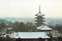 JAPON - Snowy Scene Of Kofukuji Temple - Colorisé - Carte Postale - Otros & Sin Clasificación