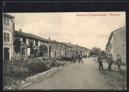 CPA Verdenal, Vue De La Rue  - Sonstige & Ohne Zuordnung