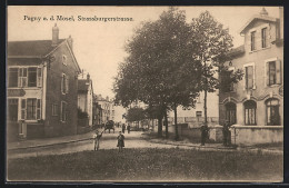 CPA Pagny A/Mosel, Blick In Die Strassburgerstrasse  - Sonstige & Ohne Zuordnung