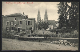 CPA Blamont, Le Front De L'Ouest, Première Guerre Mondiale, Wegpartie Avec L'Église  - Blamont