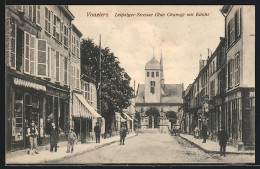 CPA Vouziers Rue Chanzy Avec L'Église  - Vouziers