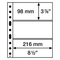 Leuchtturm Hüllen Klar Grande Easy, 3 Taschen Quer, PP (50er Pack) 358074 Neu ( - Altri & Non Classificati