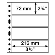 Leuchtturm Hüllen Klar Grande Easy, 4 Taschen Quer, PP (50er Pack) 358075 Neu ( - Altri & Non Classificati