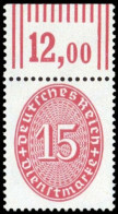 1927, Deutsches Reich, D 124 W, ** - Dienstzegels