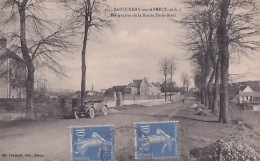 SAINT REMY SUR                  Perspective De La Route  Paris Brest    1 Auto  + 2 Timbres Semeuses 10 C Bleu - Sonstige & Ohne Zuordnung