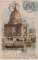 Meteor Card Paris Exhibition 1900 USA Pavilion Transparency - Contraluz