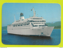 Panorama De La CORSE Bateau Le CYRNOS Au Large De La Côte Corse VOIR DOS - Andere & Zonder Classificatie