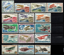 Monaco 1964 - Mi.Nr. 756 - 771 - Postfrisch MNH - Flugzeuge Airplanes - Flugzeuge