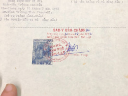 Viet Nam Suoth Old Documents That Have Children Authenticated(10$ Nha Tran 1972) PAPER Have Wedge QUALITY:GOOD 1-PCS Ver - Sammlungen