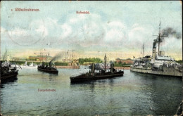CPA Wilhelmshaven An Der Nordsee, Hafen, Torpedoboote, Kaiserliche Marine - Altri & Non Classificati