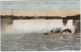American Falls From Inspiration Point, Niagara - (Canada) - 1906 - Cataratas Del Niágara