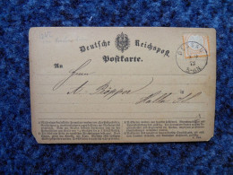 KB11/1242-Carte Réponse 1872 Deutsche Reichspost Oessau - Other & Unclassified