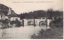 HAUTE-VIENNE - SAINT-LEONARD - Le Pont De Noblat, Le Pont Vieux - M. T. Imp. - Coll. Chillou-Dumas - N° 11 - Saint Leonard De Noblat