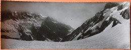 CARTE MASSIF DU MONT BLANC - PANORAMIQUE - 28.5 X 10.8 Cm - LA GRANDEUR DE L'HOMME - SCANS RECTO VERSO - 7 - Rhône-Alpes