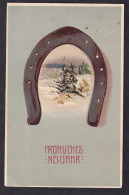 Frohliches Neujahr / Postcard Circulated, 2 Scans - Neujahr