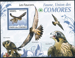 Bloc Sheet Oiseaux Rapaces Aigles Birds Of Prey Eagles Raptors   Neuf  MNH **   Comores 2009 - Aigles & Rapaces Diurnes