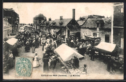 CPA Cayeux-sur-Mer, Le Marché  - Cayeux Sur Mer