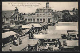 CPA Laigle, La Place Bois-Landry, L`Hôtel Des Postes Et La Salle Des Fêtes  - Andere & Zonder Classificatie