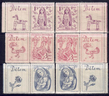 CSSR 1948 - Kinderhilfe, Nr. 559 - 561 Mit Zierfeld, Postfrisch ** / MNH - Unused Stamps