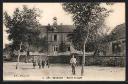 CPA Saxi-Bourdon, Mairie Et Ecole  - Other & Unclassified