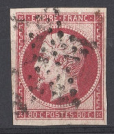 TBE/LUXE N°17 ROSE VIF - 1853-1860 Napoleon III