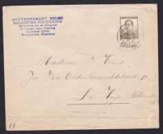 Belgium: Cover To Netherlands, 1915, 1 Stamp, King, Cancel Le Havre France, Government In Exile, War, WW1 (minor Damage) - Andere & Zonder Classificatie