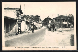 CPA Beliet, Quartier De La Poste Et Route De St-Magne  - Sonstige & Ohne Zuordnung