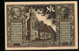 Notgeld Naugard In Pommern 1922, 1 Mark, Kirche, Bismarck, Schill  - [11] Lokale Uitgaven