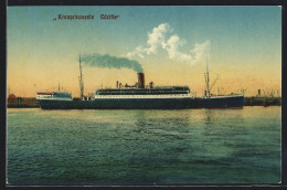 AK Passagierschiff Kronprinzessin Cäcilie Im Wasser  - Steamers