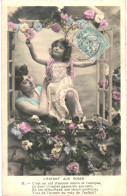 CPA Carte Postale  France L'enfant Aux Roses Une Fillette Et Sa Maman 1906  VM81006 - Scenes & Landscapes