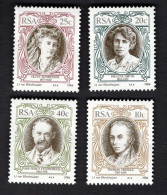 2033231039 1984 SCOTT 626 629 (XX)  POSTFRIS MINT NEVER HINGED - ENGLISH WRITERS OF SOUTH AFRICA - Unused Stamps