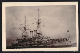 Pc HMS Exmouth Im Wasser  - Guerre