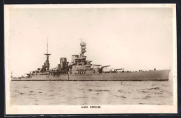 Pc Britisches Kriegsschiff HMS Repulse Auf Steuerbord  - Krieg