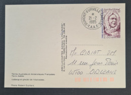 TAAF,  Timbre Numéro 111 Oblitéré De Terre Adélie Le 21/2/1985. - Cartas & Documentos
