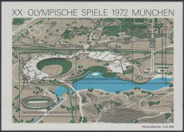 Deutschland Block 7 - XX. Olympische Spiele 1972 München - Nuevos