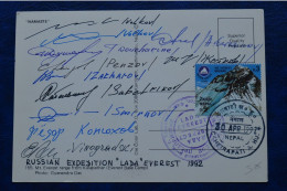 1992 Signed 11 Mountaineers Russian Lada Everest Expedition Himalaya Mountaineering Escalade Himalaya - Sportief