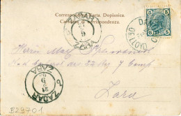 1905 Croatia Split To Zadar Lloyd SS Danubio Card - Kroatië