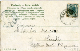 1906 Austria Lloyd SS Galatea To Trieste - Storia Postale