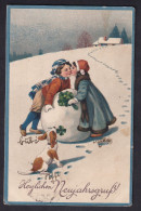 Herzlichen Neujahrsgruss! / Postcard Circulated, 2 Scans - Neujahr