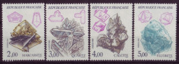 France - 1986 - Série Nature De France - Minéraux - N°2429 à 2432 - 7369 - Other & Unclassified