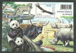 FRANCE MNH ** Bloc 128 Nature Animaux Disparus Ou Menacés Panda - Unused Stamps