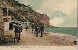 MENTON - Frontière Franco-Italienne - Les Rochers Rouges - Menton