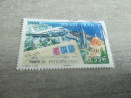Premier Vol Etat D'Israêl-France - 0.55 € - Yt 4299 - Multicolore - Oblitéré - Année 2008 - - Usati
