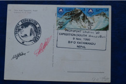 1990 Signed 2 Mountaineers Profsport Lhotse South Wall Russian USSR Expedition Mountaineering Escalade Himalaya - Sportief
