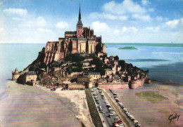 LE MONT SAINT MICHEL, MANCHE, ARCHITECTURE, CARS, CASTLE, CHURCH, GABY EDITION, FRANCE, POSTCARD - Le Mont Saint Michel