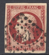 TBE N°17 CARMIN ROUGE VIF - 1853-1860 Napoleon III