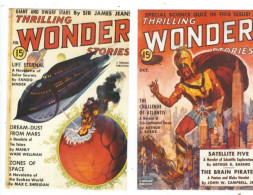 AMERCAN COMIC BOOK  ART COVERS ON 2 POSTCARDS  SCIENCE  FICTION   LOT  1 - Contemporánea (desde 1950)