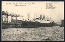 AK Schnelldampfer Cleveland Im Hamburger Hafen  - Steamers