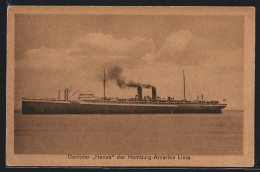 AK Dampfer Hansa Der Hamburg-Amerika Linie  - Steamers