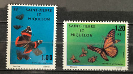 Lot De 2 Timbres Saint Pierre Et Miquelon 1975 Yt N° 441 / 442 - Nuovi